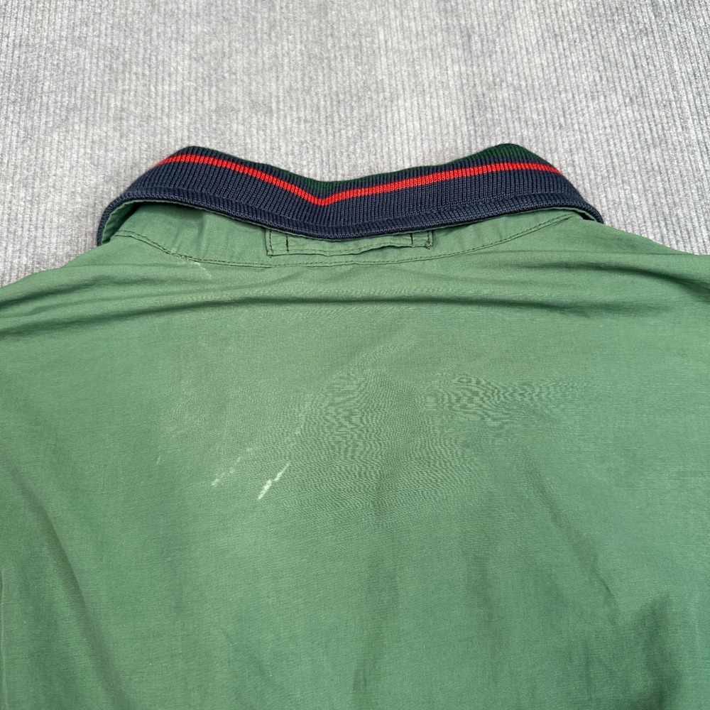Vintage Burberrys Harrington Bomber Jacket Green Striped Trim Made in Spain - Picture 15 of 16